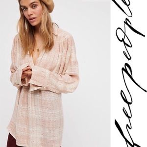 🌸NWOT Free People Fearless Love Pullover Plaid